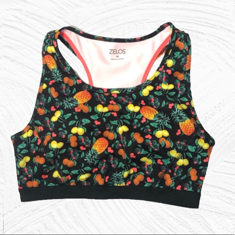 Zelos Fruit Novelty Print Workout Set Size S/M - Picture 8 of 11